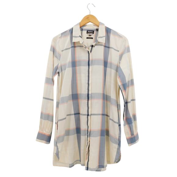 Barbour Women's Lothian Long Sleeves Cotton Printed Shirt Size 6 Classic - Picture 1 of 7
